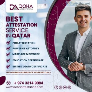 Doha attestation offers the best marriage certificate attestatio