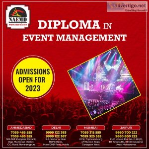 Diploma event management in india in ahmedabad