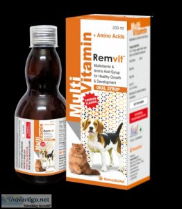 Nourishing dog vitamin syrup for growing pups