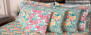 Shop online hand block printed cushion covers