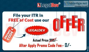 Legal dev provide online free itr filing coupon code