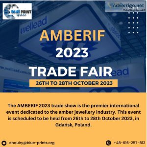 Promote your amber craft by participating in the amberif 2023 tr