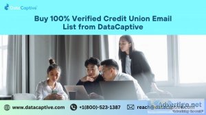 Buy 100% verified credit union email list from datacaptive