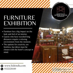 Furniture exhibition in india by hide india expo