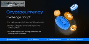 Custom-built cryptocurrency exchange script - launch now