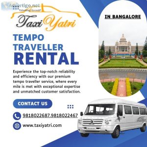 Taxiyatri s tempo travellers in bangalore are unmatched in comfo