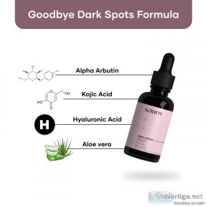 Glow up with our alpha arbutin serum + kojic acid combo