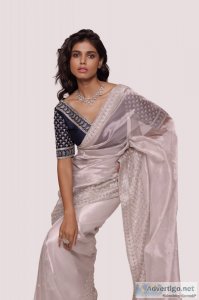 Designer tissue sarees