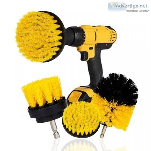 Drill scrubber brush kit