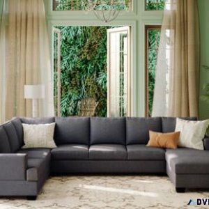 Modern Large Upholstered U-Shape Sectional Sofa