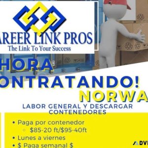 SE BUSCA DESCARGADORES EN NORWALK PAGA POR CONTENEDOR