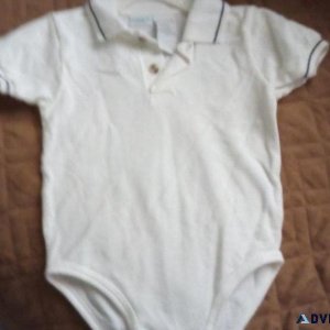 NEW 24-Month Boy s White Polo Shirt Onesie