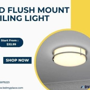 Sleek LED Flush Mount Ceiling Lights