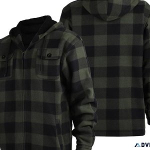 Best SellerFree Shipping20% Off Men s Fleece Lined Plaid Jacket