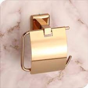 Elevate your bathroom style with gold finish accessories 