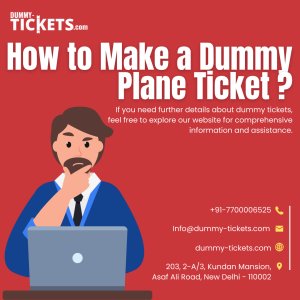 How to make a dummy plane ticket