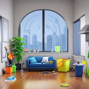 Cleaning of houses, apartments and offices