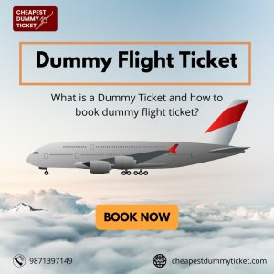 Book dummy flight ticket for visa at cheapestdummyticketcom