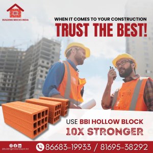 Durable hollow bricks for construction - building bricks india