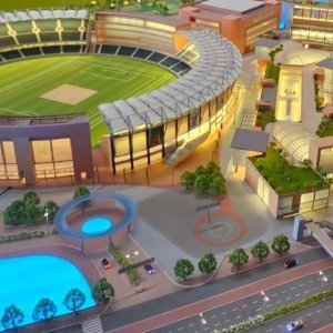 Commercial spaces and sports complex in omaxe dwarka