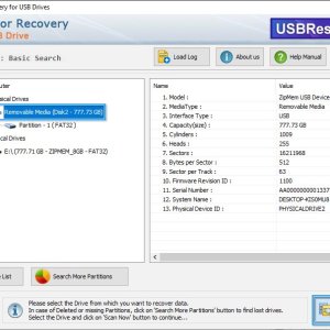 Usb data restoration