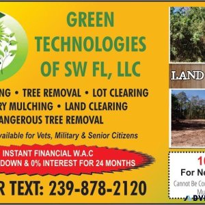 LAND CLEARING FREE ESTIMATES GRAPPLE LOADS TREE REMOVAL