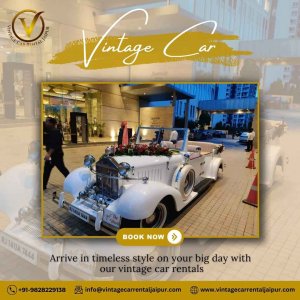 Vintage car rental for vip tour