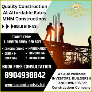 Build your dream home in bangalore with mnm enterprises