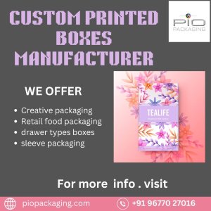 Custom printed box manufacturing