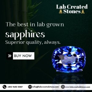 Loose lab created sapphire stones