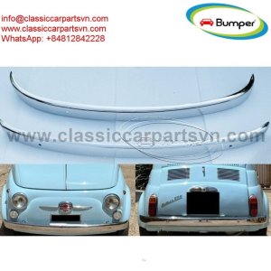 Fiat 500 stainless steel bumpers