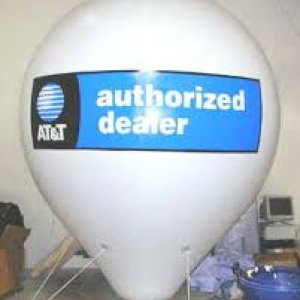 Giant refillable advertising balloons