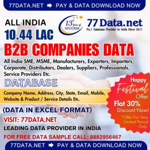 No1 b2b database provider companies in india