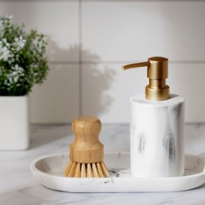 Soap dispenser for bathroom set