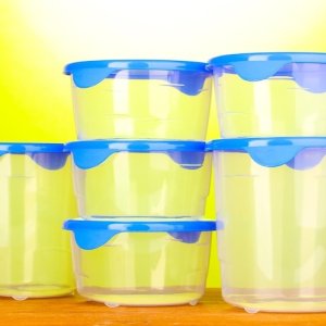 Plastic containers for storage