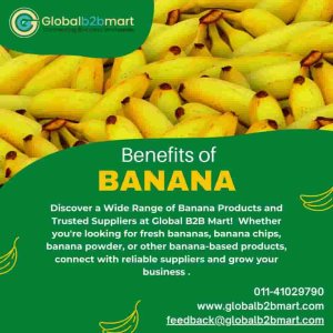 Fresh yellow banana | fresh organic bananas | globalb2bmart