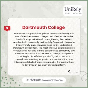 Dartmouth college fees