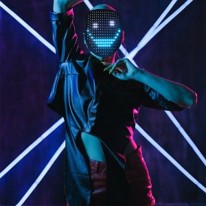 Top quality hot selling led sound reactive mask