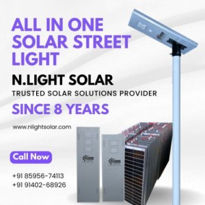 All in one solar street light