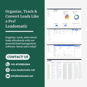 Organize, track & convert leads like a pro leadomatic