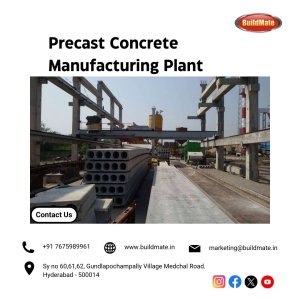 Precast concrete manufacturing plant | +91 76759 89961 | buildma