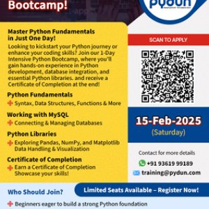 1-day python bootcamp training in madurai