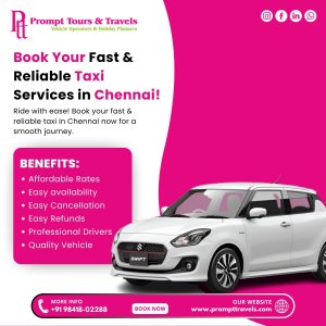 Book your fast & reliable taxi services in chennai