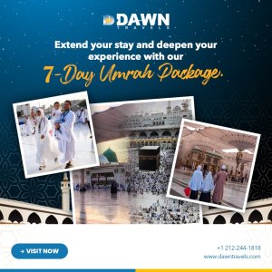 Begin your 7-days umrah package