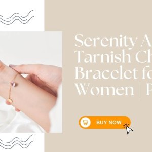 Serenity anti tarnish charm bracelet for women | pink