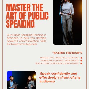 Master the art of public speaking & business english