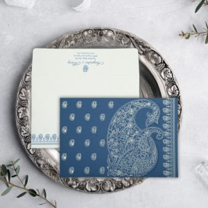 Elegant paisley wedding invitations | unique paisley theme cards