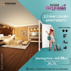 2bhk and 3bhk luxury apartments in prateek grand begonia