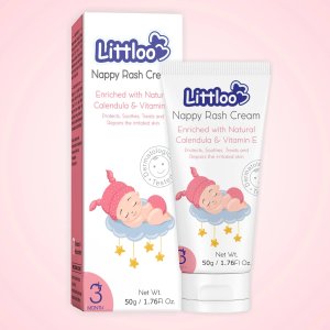 Say goodbye to diaper rash with littloo nappy rash cream